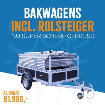 ALX Rolsteiger inclusief bakwagen 135 x 250 x 10,2m wh, Verzenden, Nieuw, Rolsteiger of Kamersteiger, 5 meter of hoger