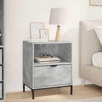 vidaXL Nachtkastje met lade Betongrijs 49 x 36 x 61 cm, Minder dan 45 cm, Verzenden, Nieuw, 55 tot 70 cm