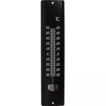 Benson Thermometer metaal zwart - 30 cm - °C & °F - voor.., Ophalen of Verzenden, Nieuw