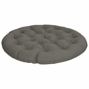 vidaXL Papasan Stoel Kussen VIANEN 100% Polyester Grijs Ø, Verzenden, Nieuw, Grijs