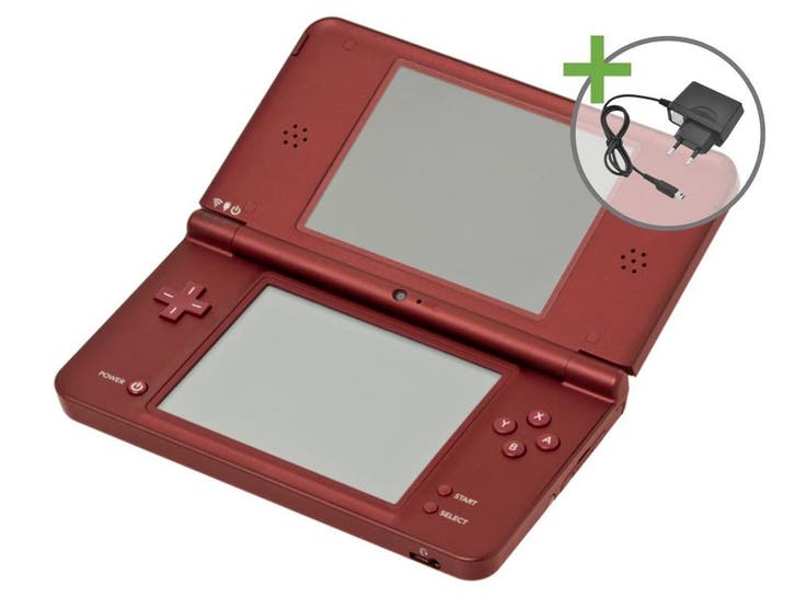 Nintendo DSi XL - Bordeaux Red, Spelcomputers en Games, Spelcomputers | Nintendo DS, Zo goed als nieuw, Ophalen of Verzenden