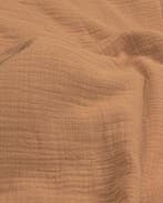 Hydrofiel Katoen Linnenstructuur Zalm, Nieuw, Roze