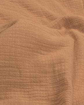 Hydrofiel Katoen Linnenstructuur Zalm, Nieuw, Roze