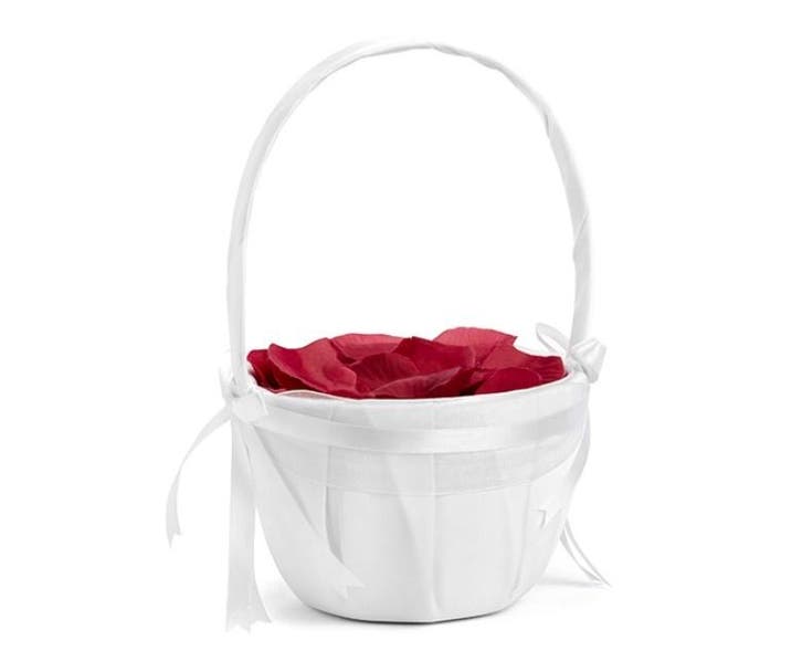 Bruiloft mandje wit 26cm, Kleding | Dames, Carnavalskleding en Feestkleding, Nieuw, Ophalen of Verzenden