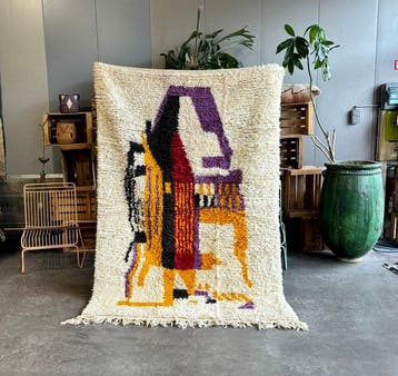 Marokkaanse Berber Tapijt - Moderne Marokkaanse Vloerkleed -, Nieuw