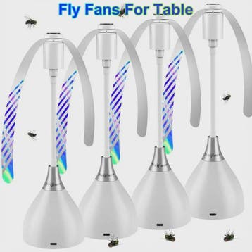 Vliegenventilator voor Tafels - USB/Batterij - Draagbaar en, Verzenden, Nieuw