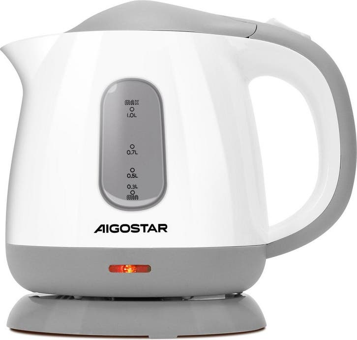 Waterkoker - Elektrisch - 1L - 1100W - Wit, Witgoed en Apparatuur, Waterkokers, Zo goed als nieuw, Verzenden