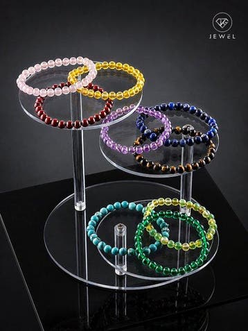 Kleurrijke armbandenset van natuurlijke stenen - Armband
