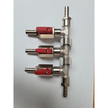 3 weg splitter C02 met 7 mm Slangtule (Stoken & Brouwen), Ophalen of Verzenden, Nieuw, Overige typen