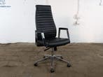 Directie | Tweedehands | Bureaustoel | Zwart leder | BS163, Verzenden, Gebruikt