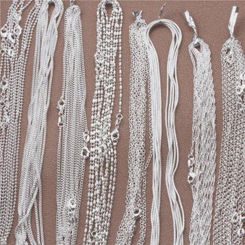 925 Sterling Zilveren Kettingen: Rolo, Figaro & Meer (16-30, Sieraden, Tassen en Uiterlijk, Verzenden, Nieuw
