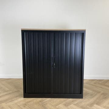 roldeurkast vv 2 legborden en sleutel (hxbxd) 138x120x43 cm,, Huis en Inrichting, Kasten | Roldeurkasten en Archiefkasten, Ophalen of Verzenden