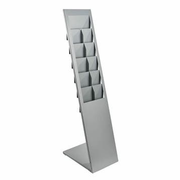 Zilveren Brochurehouder / Folderhouder - 6 x A4 - Type:....