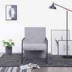 vidaXL Fauteuil stof lichtgrijs, Huis en Inrichting, Verzenden, Nieuw