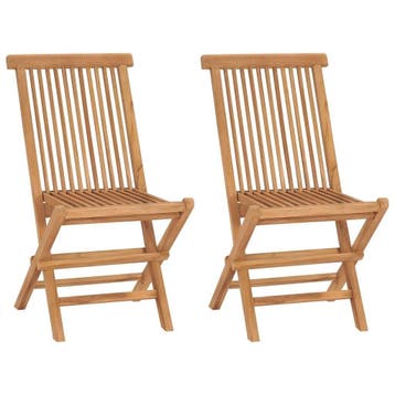 Design Tuinstoel inklapbaar | B-keuze - 35% Korting, Tuin en Terras, Tuinstoelen, Ophalen of Verzenden, Zo goed als nieuw, Teakhout