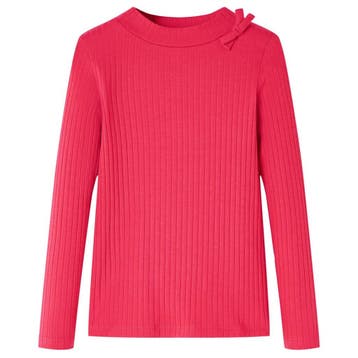 vidaXL Kindershirt met lange mouwen 104 felroze, Verzenden, Nieuw