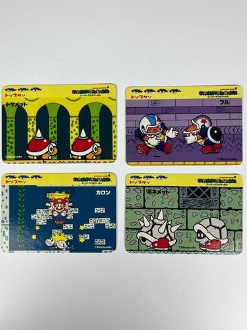 Spiny Shell, Chargin Chuck, Dry Bones, Bony Beetle - 4 Card, Nieuw