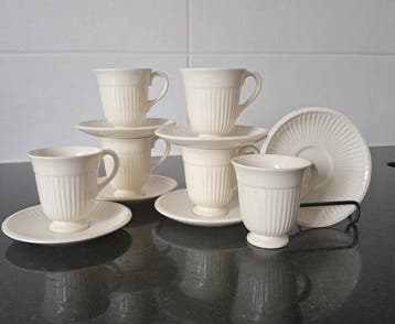 Wedgwood - Koffieservies (12) - Aardewerk - Wedgwood Edme
