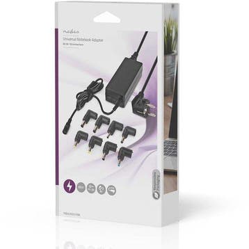 Nedis Notebook-Adapter - GaN - 65 W - 5 / 9 / 12 / 15 / 20 V, Verzenden, Zo goed als nieuw