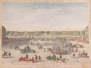 Georg Balthasar Probst (XVIII) - Vue des Ecuries de