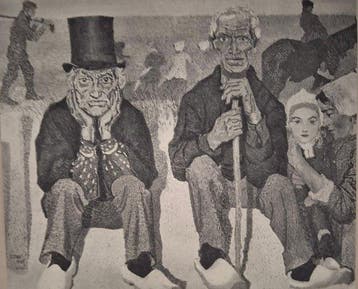 Jan Toorop (1858-1928) - De Dorpelwachters der Zee Katwijk