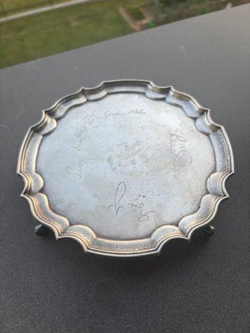 JB Chatterly & Sons Ltd (reg. 1925) - Dienblad - .925 zilver, Antiek en Kunst