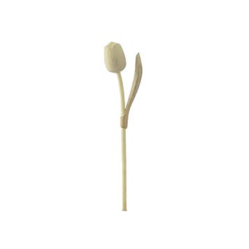 Grote tulp op steel - 34 cm - geschuurd, Ophalen of Verzenden, Nieuw