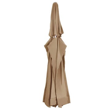 vidaXL Vervangingsdoek voor parasol 610 cm taupe, Verzenden, Nieuw