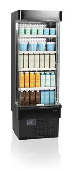 Open Front Koeler | Zwart | 2 tot 8 °C | 685 x 737 x 1985.., Verzenden, Nieuw in verpakking