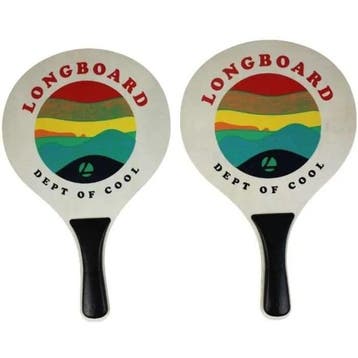 Houten strandracketset en 1 bal - LONGBOARD - VB1 - Kinde..., Verzenden, Nieuw
