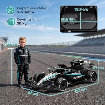 Mercedes-AMG PETRONAS F1 12 V Elektrische Go-Kart Voor Kinde, Verzenden, Nieuw