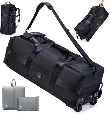Reistas op wielen 85L | Waterdicht | Retourdeal 34% KORTING, 30 cm of meer, Zwart, Minder dan 35 cm, Ophalen of Verzenden