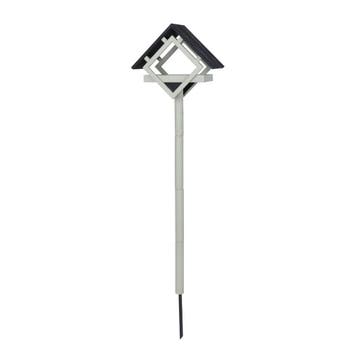 Vogelvoederhuis Op Paal Met Stalen Grondpen - Ruit Design, Tuin en Terras, Vogelhuisjes en Vogelbaden, Verzenden, Nieuw