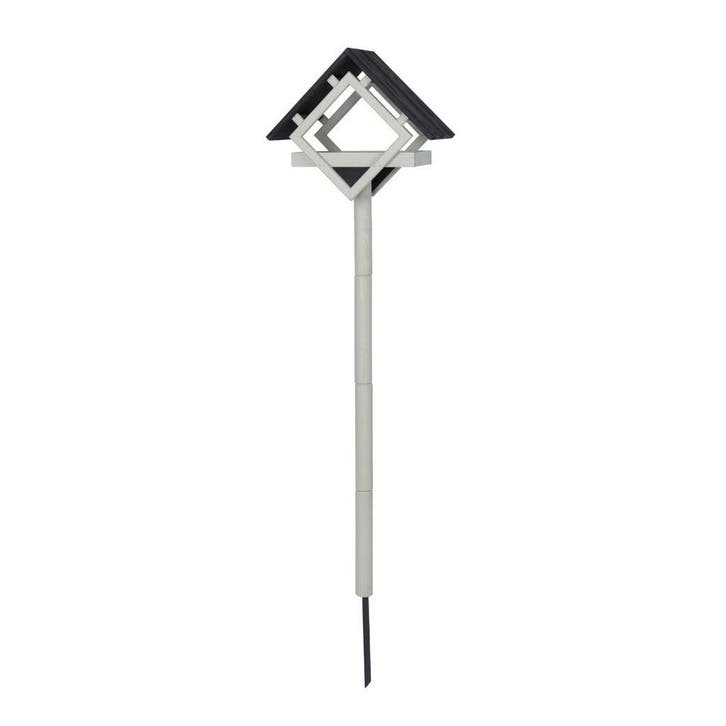 Vogelvoederhuis Op Paal Met Stalen Grondpen - Ruit Design, Tuin en Terras, Vogelhuisjes en Vogelbaden, Nieuw, Verzenden