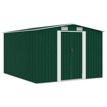 vidaXL Tuinschuur 257x298x178 cm metaal groen, Tuin en Terras, Tuinhuizen, Verzenden, Nieuw