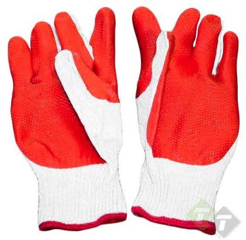 Werkhandschoenen Oranje - 10 Paar - L - Werk Handschoen - Be, Ophalen of Verzenden, Nieuw