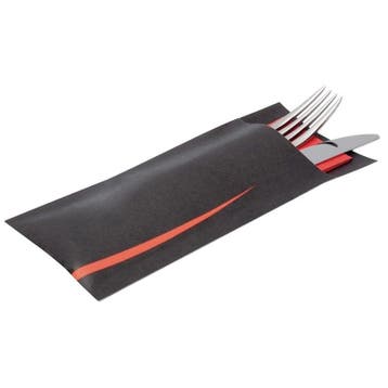 Bestekzakje | Incl. Servet | Papier | 100 Stuks | 205x85mm, Verzenden, Nieuw in verpakking