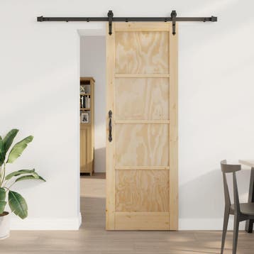 vidaXL Schuifdeur ORKDAL 73,5 x 211 cm Massief grenenhout, Verzenden, Nieuw