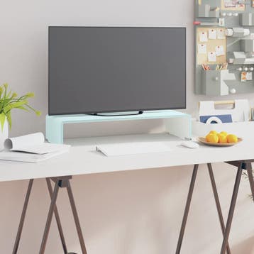 vidaXL TV-meubel/monitorverhoger 60x25x11 cm glas groen, Verzenden, Nieuw, 25 tot 50 cm, 50 tot 100 cm
