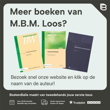Algemene voorwaarden / Boom Masterreeks - M.B.M. Loos, Verzenden, Gelezen, M.B.M. Loos