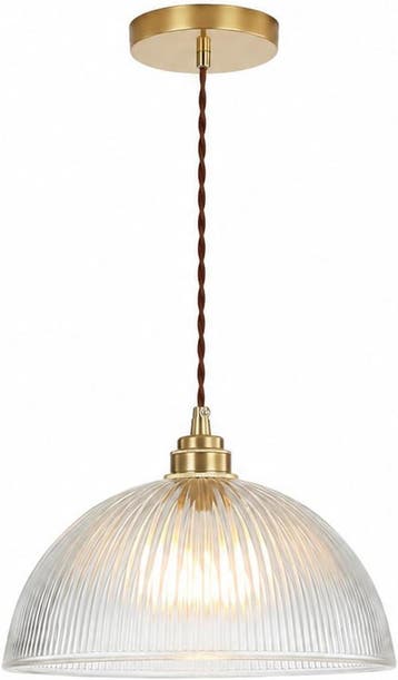 Vintage Glazen Hanglamp | Tweedekansje | OP=OP, Ophalen of Verzenden, Zo goed als nieuw, Glas, Industrieel, Vintage, Retro