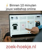 Binnen 10 minuten jouw webshop online, Nieuw
