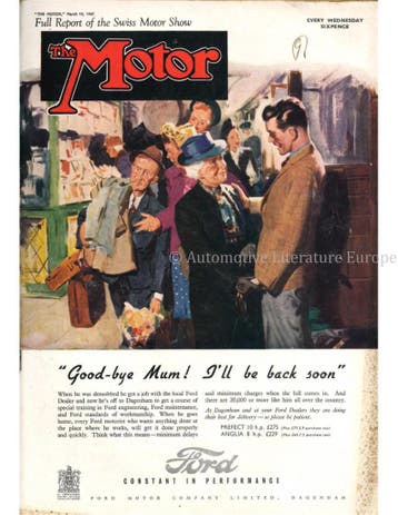 1947 THE MOTOR MAGAZINE 2358 ENGELS, Nieuw, Author