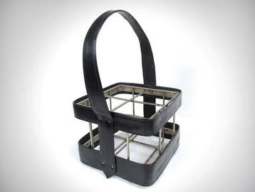Mand - IJzer, Leder - Jacques Adnet stijl