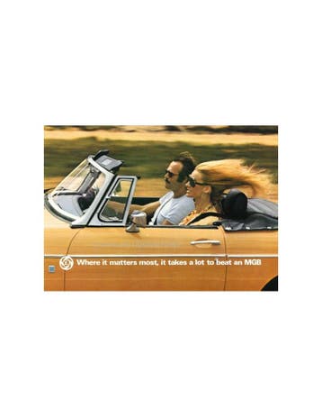 1976 MG MGB BROCHURE ENGELS, Nieuw, Author