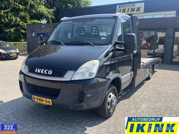 Zakelijke lease - Iveco Daily Oprijwagen 3.0 40C18 410 |, Euro 5, Stof, Gebruikt, Zwart