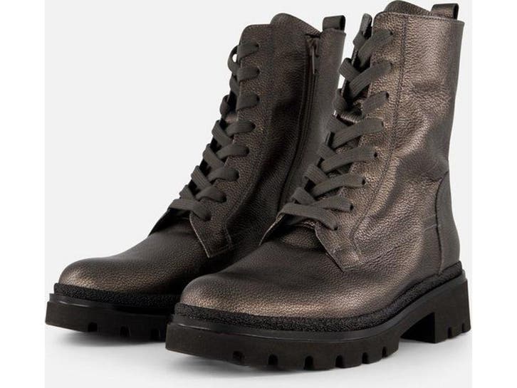 Gabor - Veterboots - Lichte beschadiging op neus - Zilver, Kleding | Dames, Overige Dameskleding, Zo goed als nieuw, Verzenden