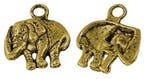 6 x Metalen bedel olifant 11 x 13 x 3 mm – gat 2 mm – an, Ophalen of Verzenden, Nieuw, Kraal