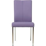 Set van 4 Leren eetkamerstoelen Comfort - Toledo Lila, Ophalen of Verzenden, Nieuw, Leer, Vijf, Zes of meer stoelen