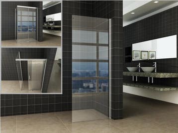 Saniflex zijwand voor schuif-nisdeuren 1100x2000 8mm NANO, Verzenden, Nieuw